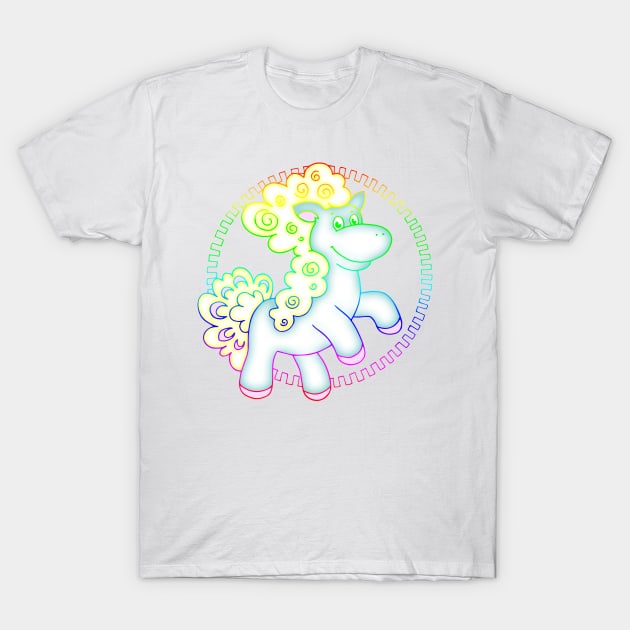 colorful pony T-Shirt by Jlissenok